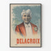 Elegantes Vintage-Poster von Delacroix für Wanddekoration