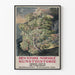 Vintage-Poster Den Store Norske Kunsthistorie mit Baum-Illustration
