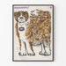 Vintage Dekorationsposter Hund Bouclé "Zuverlässigkeit"