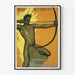 Vintage-Poster eines Bogenschützen – Retro-Wanddekoration
