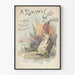 Vintage-Poster A Runaway Girl Waltz für musikalische Wanddekoration