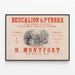 Vintage-Poster Opernhaus Comique Deucalion & Pyrrha von H. Montfort — gerahmtes Bild an der Wand