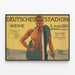 Vintage-Sportposter Deutsches Stadion 1913 — gerahmtes Bild an der Wand