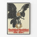 Dekoratives Poster des Kaiseradlers mit deutscher Krone