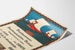 Vintage-Poster mit Wikingerschiffen Wanddekoration