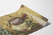Vintage-Poster Dicaliode-Flasche vor Sand- und Algenhintergrund