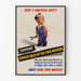 Retro-Poster Did I Switch Off - Poster Energieeinsparungen