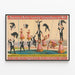Vintage-Poster des Barnum & Bailey Akrobatik-Spektakels — gerahmtes Bild an der Wand