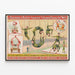 Vintage-Poster Barnum & Bailey - Akrobaten und Zirkusshow — gerahmtes Bild an der Wand
