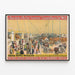 Vintage-Poster Barnum & Bailey Große Menagerie Exotische Tiere — gerahmtes Bild an der Wand