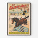 Vintage-Poster von Barnum & Bailey mit Pferderennen der Jockeys
