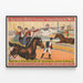 Vintage-Poster Zirkus Barnum & Bailey - Spektakuläre Reitkunst-Show — gerahmtes Bild an der Wand