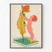 Vintage-Mode- und Pelzposter für den Sommer