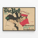 Deutscher Vintage-Poster — gerahmtes Bild an der Wand