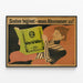 Vintage-Poster Lesung "Die weite Welt" — gerahmtes Bild an der Wand