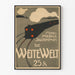 Vintage-Poster schwarzer und roter Zug – Die weite Welt