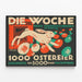 Vintage-Poster Die Woche - Wettbewerb 1000 Ostereier — gerahmtes Bild an der Wand