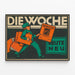 Vintage-Poster 'Die Woche' illustriertes Journal modern 1914 — gerahmtes Bild an der Wand
