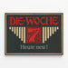 Vintage-Poster Die Woche - Stil Grafische Art déco — gerahmtes Bild an der Wand