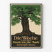 Vintage-Poster eines majestätischen Baumes – Elegante Wanddekoration