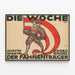 Deutscher Vintage-Poster Der Fahnrenträger - Wanddekoration inspiriert vom Roman von Georg Engel — gerahmtes Bild an der Wand
