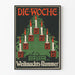 Vintage-Poster Die Woche Weihnachtsnummer mit Weihnachtskerzen