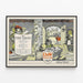 Vintage-Poster Diem & Wing Paper Company - Retro-Wanddekoration — gerahmtes Bild an der Wand