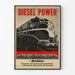 Vintage-Poster Dieseltriebwagen New Haven