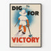 Vintage-Poster Dig For Victory Poster Kindergarten Gärtnern