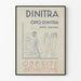Vintage-Poster Dinitra Behandlung von Fettleibigkeit und Arthritismus