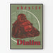 Vintage-Poster Übergewicht Dinitra mit rotem Buddha