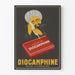 Vintage-Werbeplakat Diocamphine Wanddekoration