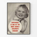 Vintage-Poster zur Sensibilisierung für Kinder gegen Diphtherie