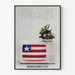 Vintage-Poster Discover America Worldnet Fernsehen Flagge