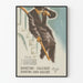 Vintage-Medizinposter Diuretina Calcium – Retro-Gesundheit Wanddekoration