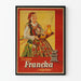 Vintage-Poster Café Francka mit Kaffeemühle