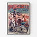 Dekoratives Poster Don Quijote von der Mancha illustriert von G. Doré