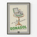 Vintage-Werbeplakat Donagol feminine Injektionen