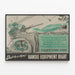 Vintage-Militärposter – Pflege und Reinigung der Waffen — gerahmtes Bild an der Wand