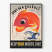 Vintage-Poster « Don't Be a Sucker! » Retro-Wanddekoration