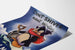 Vintage-Wandposter-Dekoration 'Don't Shiver Next Winter' mit Pinguin und Kohle
