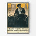 Vintage-Poster zur Bewusstseinsbildung gegen Lebensmittelverschwendung