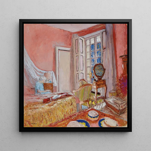 Gemälde Madame Hessel in dem rosa Zimmer bei Les Clayes - Édouard Vuillard