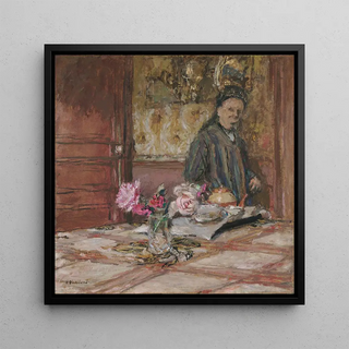 Madame Vuillard mit Haube in der Closerie des Gents - Édouard Vuillard