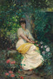 Ein Sitz im Schatten - Édouard Frédéric Wilhelm Richter — Ansicht des Kunstwerks