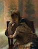 Orientalin - Édouard Frédéric Wilhelm Richter, um 1875 — sitzende Frau mit Schmuck