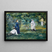 Eine Partie Croquet - Édouard Manet — gerahmtes Bild an der Wand