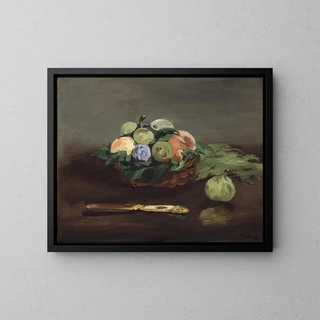 Obstkorb - Édouard Manet — gerahmtes Bild an der Wand