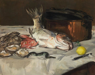 Stillleben mit Fischen - Édouard Manet — Ansicht des Kunstwerks