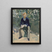 George Moore im Künstlergarten - Édouard Manet — gerahmtes Bild an der Wand